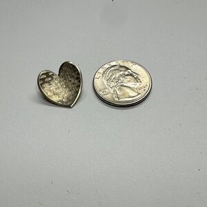 Silver Heart-Shaped Pin